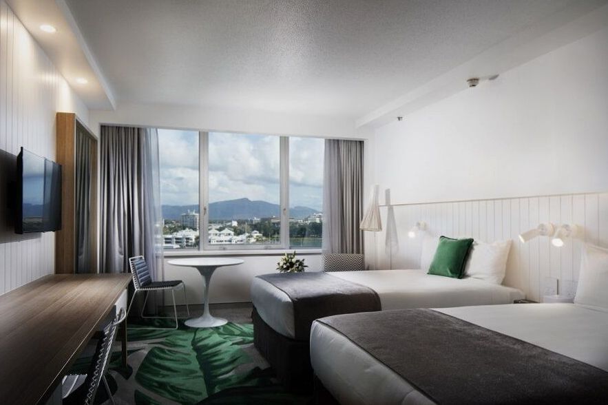 Resort Room with Queenslander-inspired timber styling at The Ville